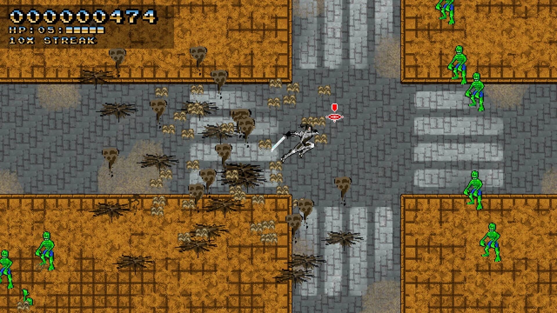 Space Robot Samurai Zombie Slayer screenshot 1