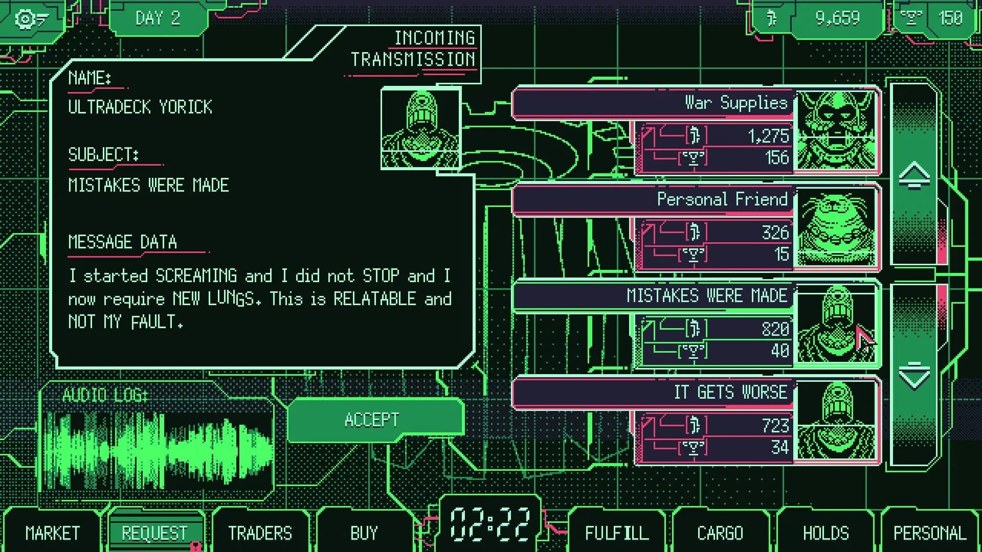 Space Warlord Organ Trading Simulator screenshot 2
