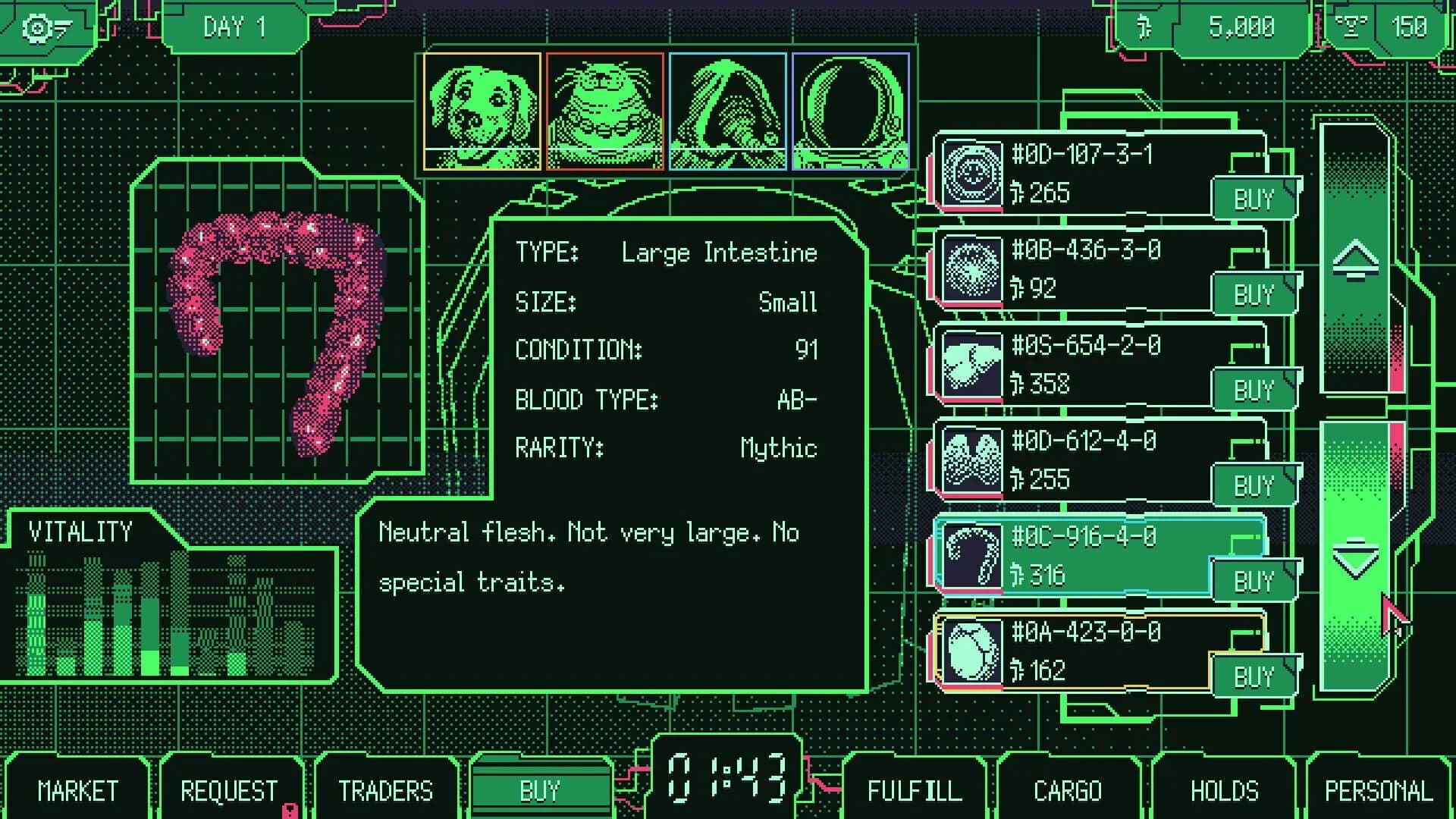 Space Warlord Organ Trading Simulator screenshot 1