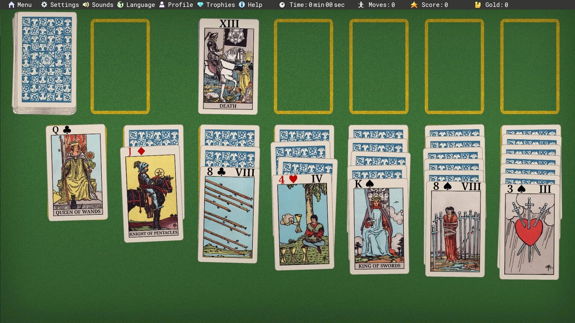 Star and Serpent Solitaire screenshot 1