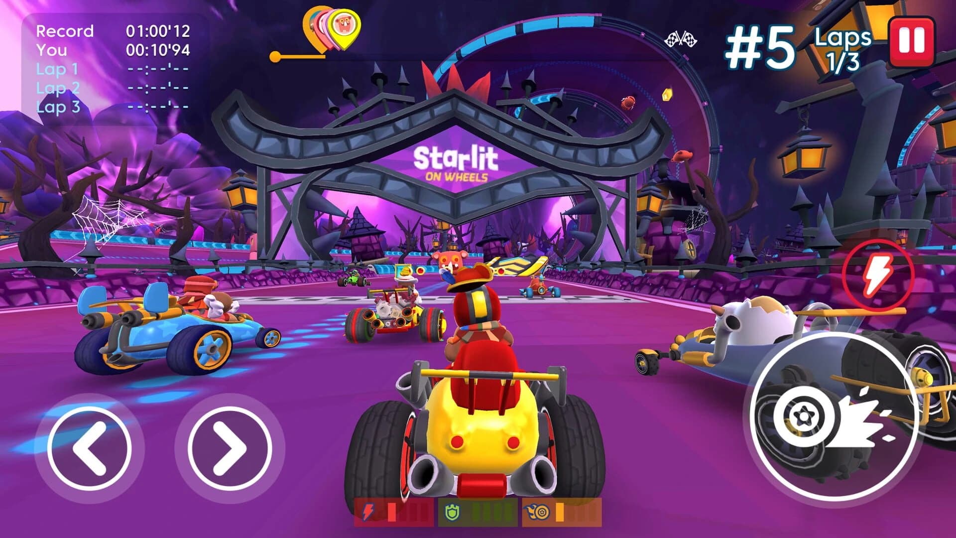 Starlit On Wheels: Super Kart screenshot 2