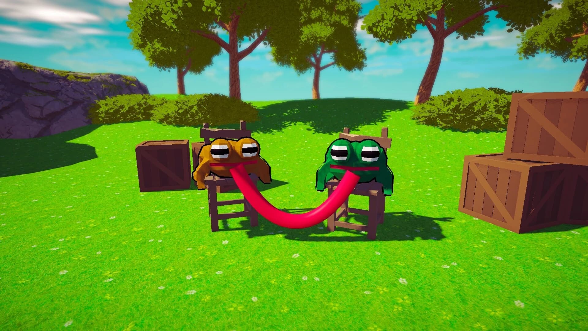 Stick Together!: Co-op Frog Parkour screenshot 4