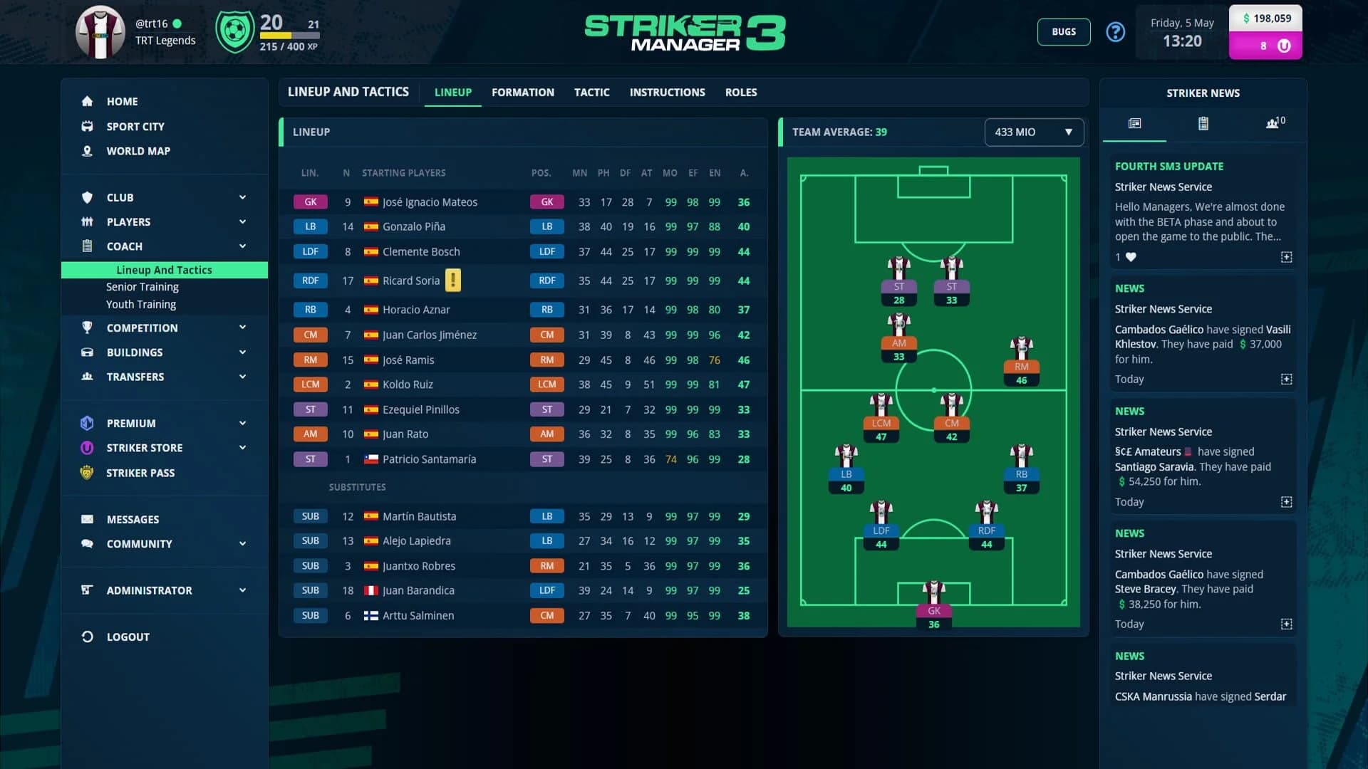 Striker Manager 3 screenshot 3