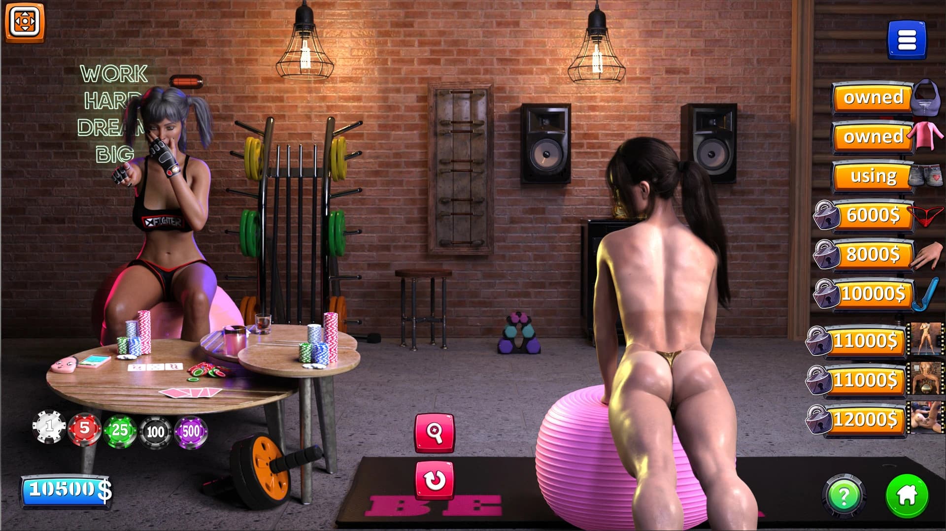 Strip Black Jack: Hot Gym screenshot 2