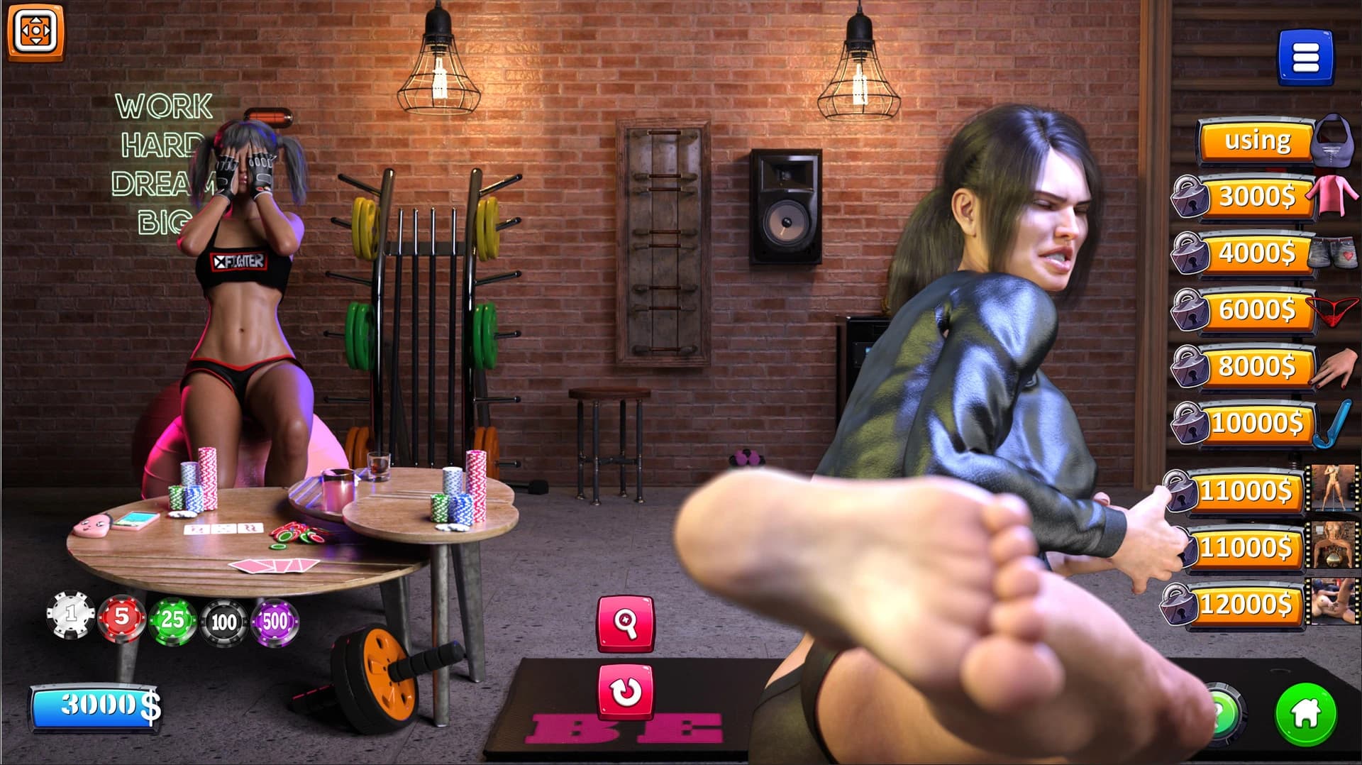 Strip Black Jack: Hot Gym screenshot 4
