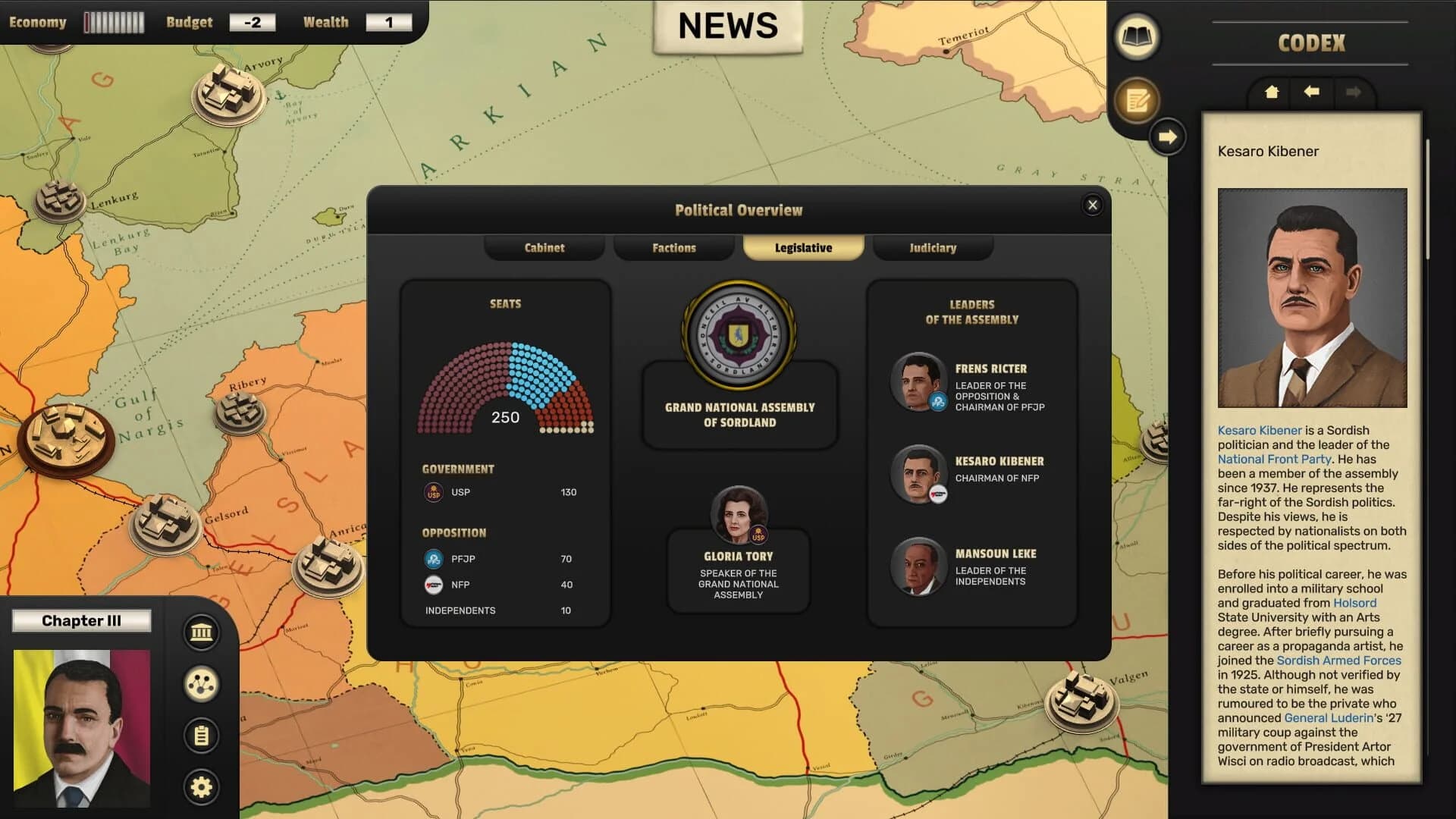 Suzerain screenshot 2
