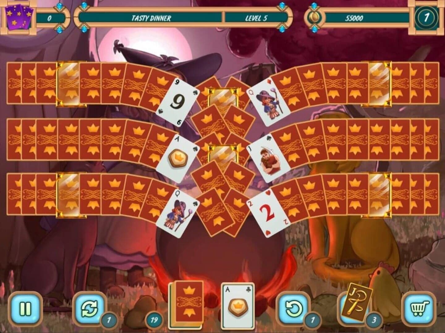 Sweet Solitaire: School Witch 2 screenshot 4