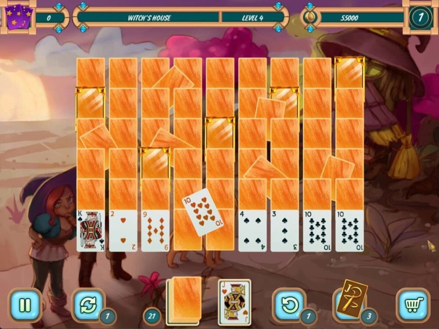 Sweet Solitaire: School Witch 2 screenshot 2