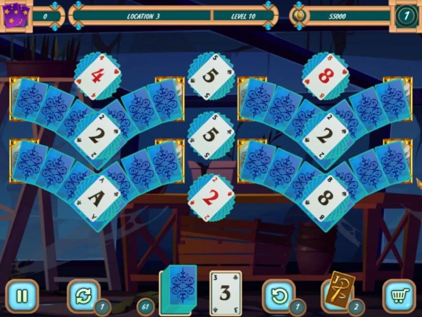 Sweet Solitaire: School Witch 3 screenshot 1