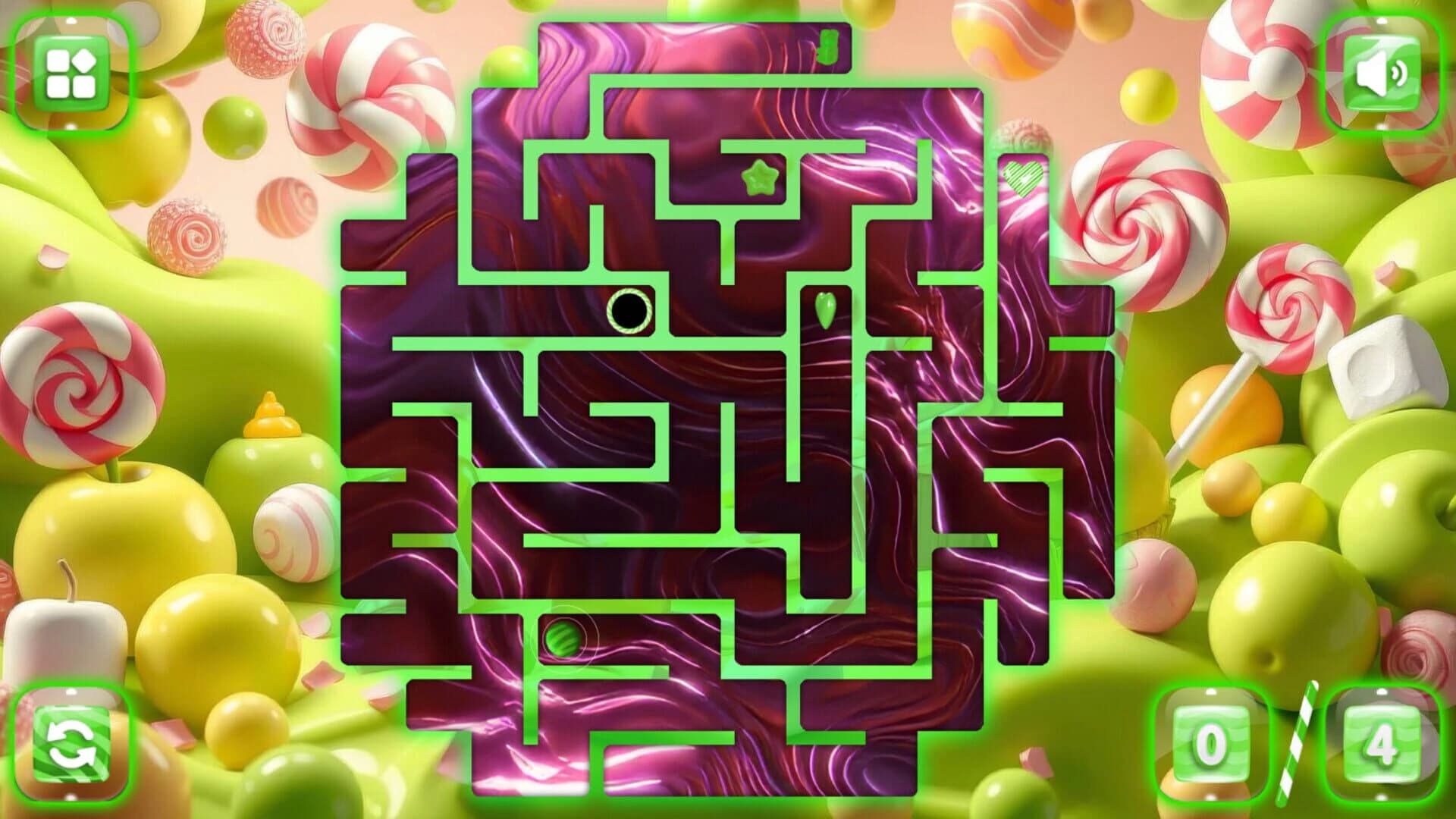 Sweetie Candy Maze: Green Apple screenshot 3