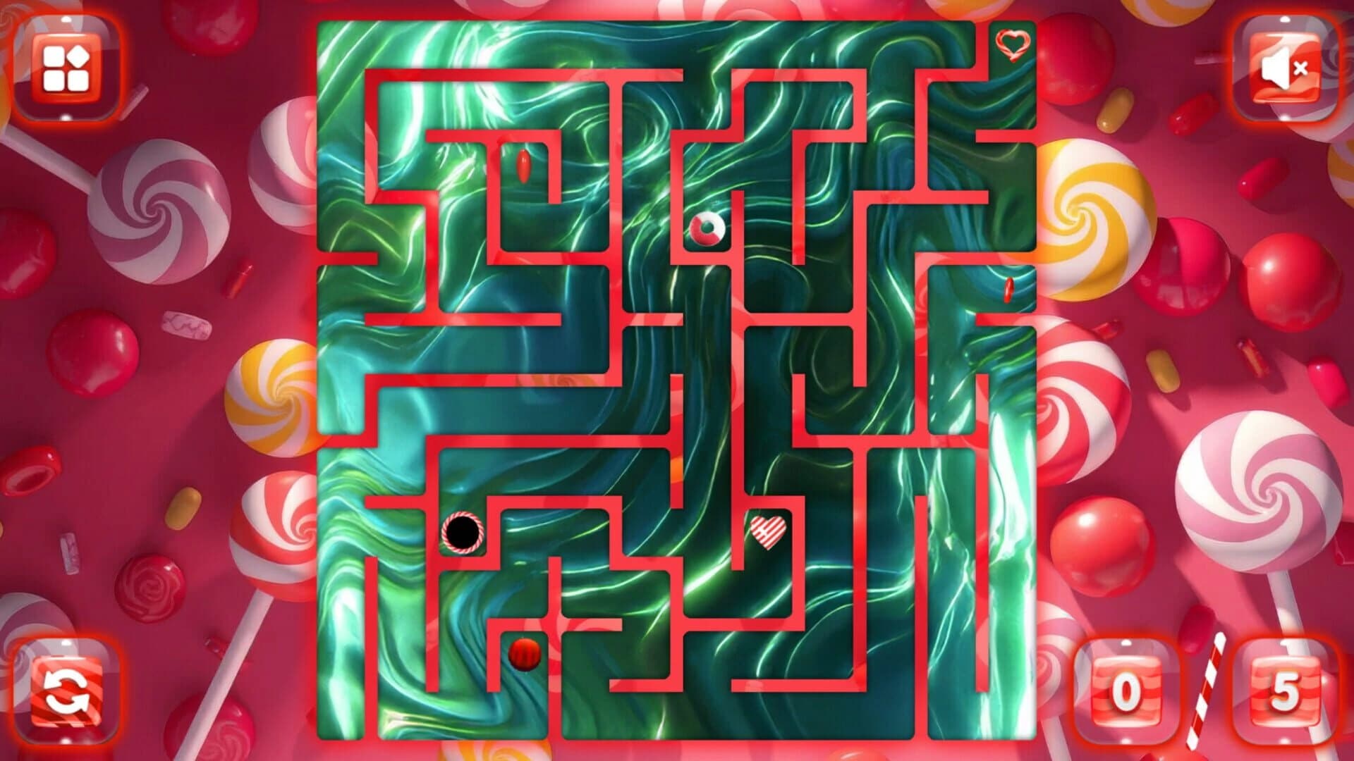 Sweetie Candy Maze: Red Cherry screenshot 4