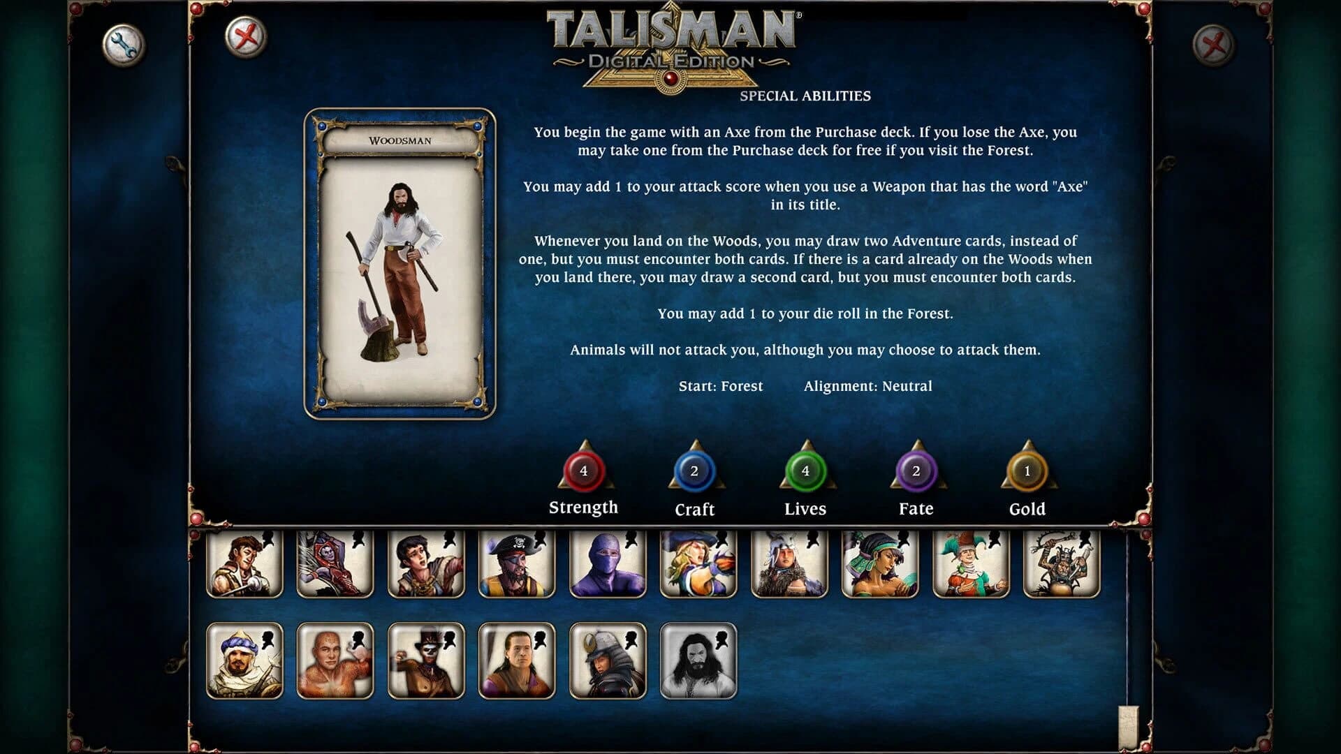Talisman: Digital Edition - Woodsman screenshot 5