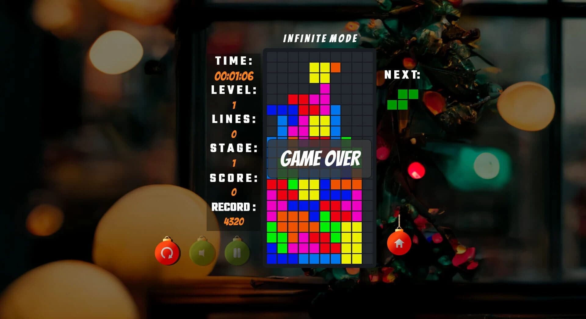 Tetris Christmas screenshot 2