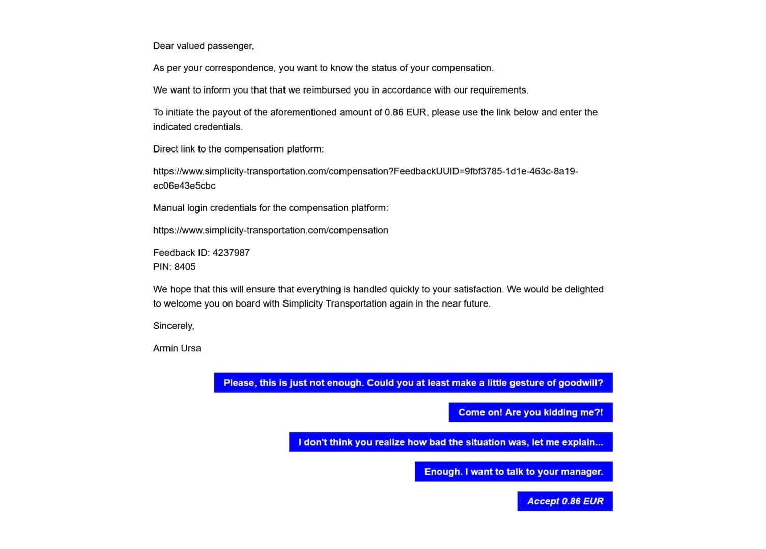 Thank You For Your Inquiry screenshot 3