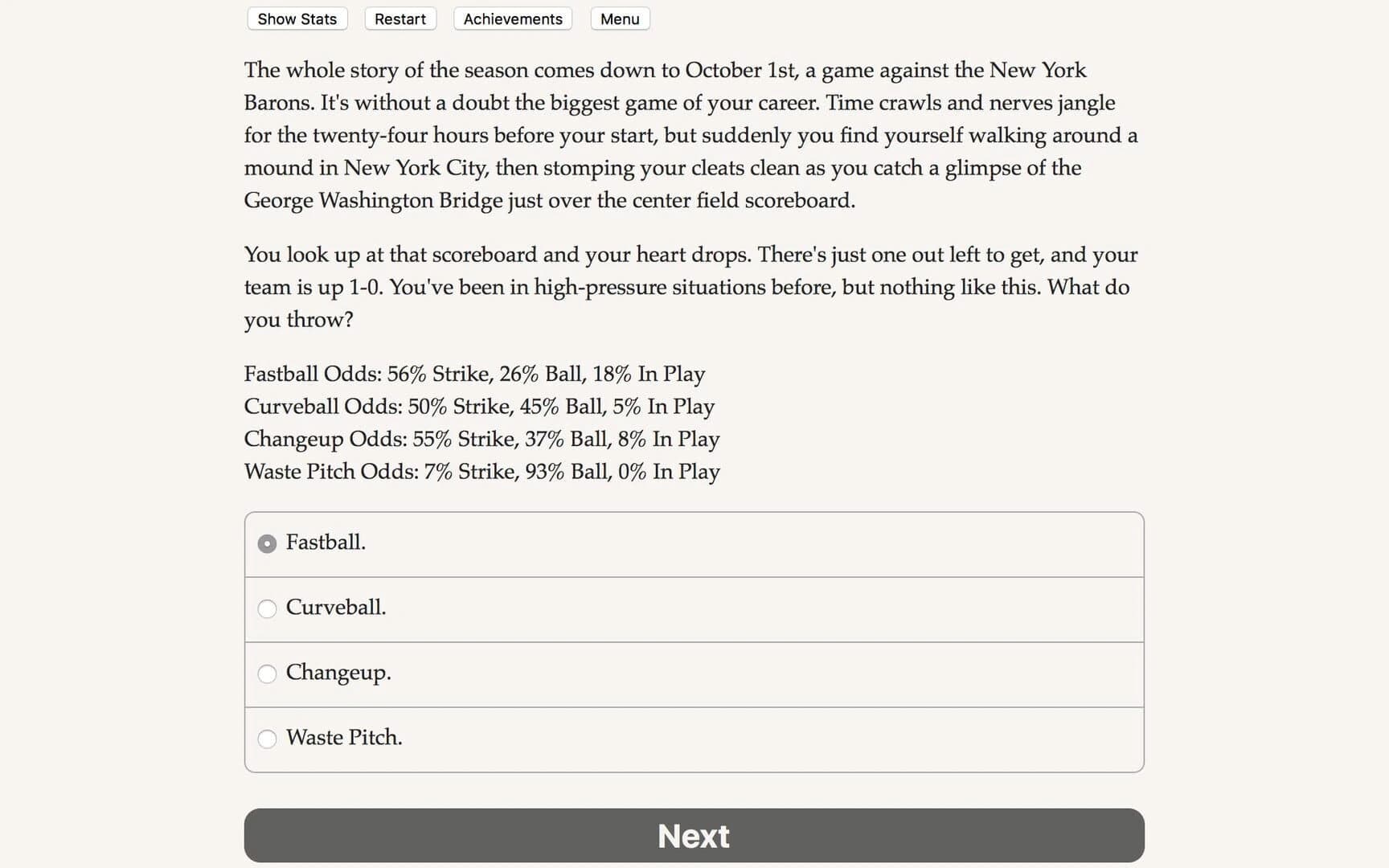 The Fielder's Choice screenshot 1