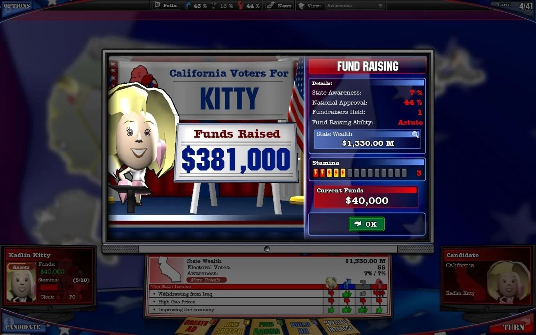 The Political Machine 2008 screenshot 2