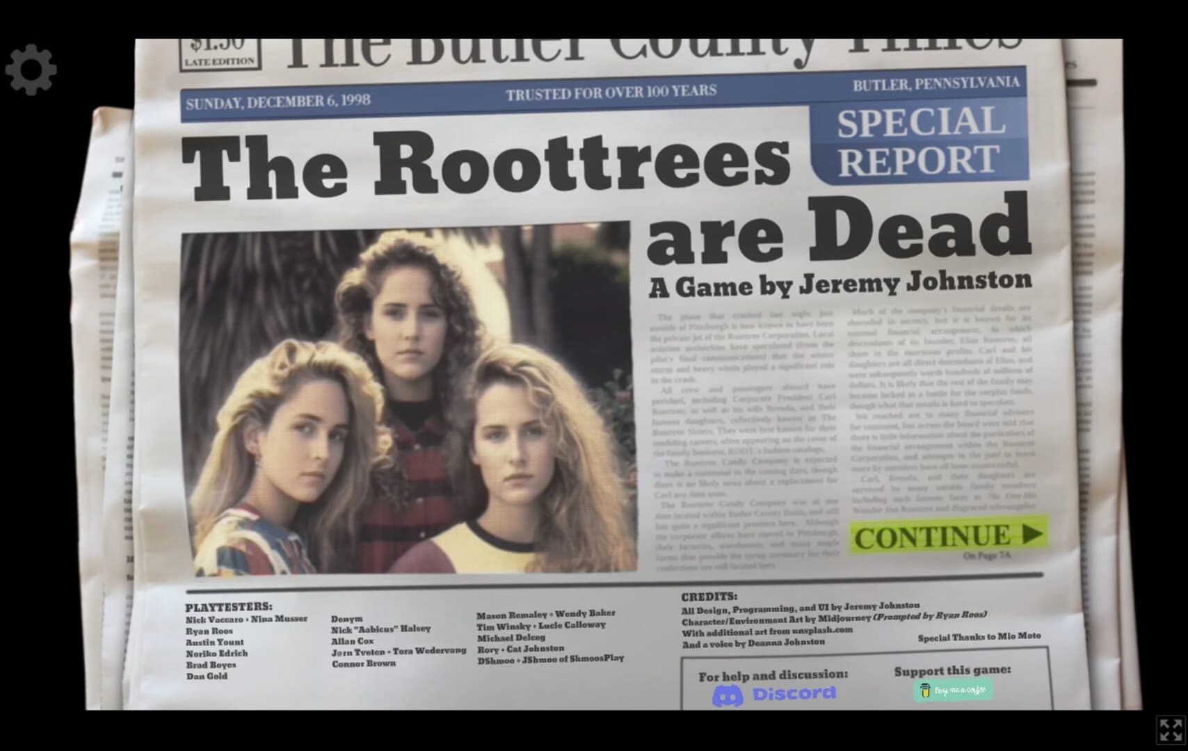 The Roottrees Are Dead screenshot 1