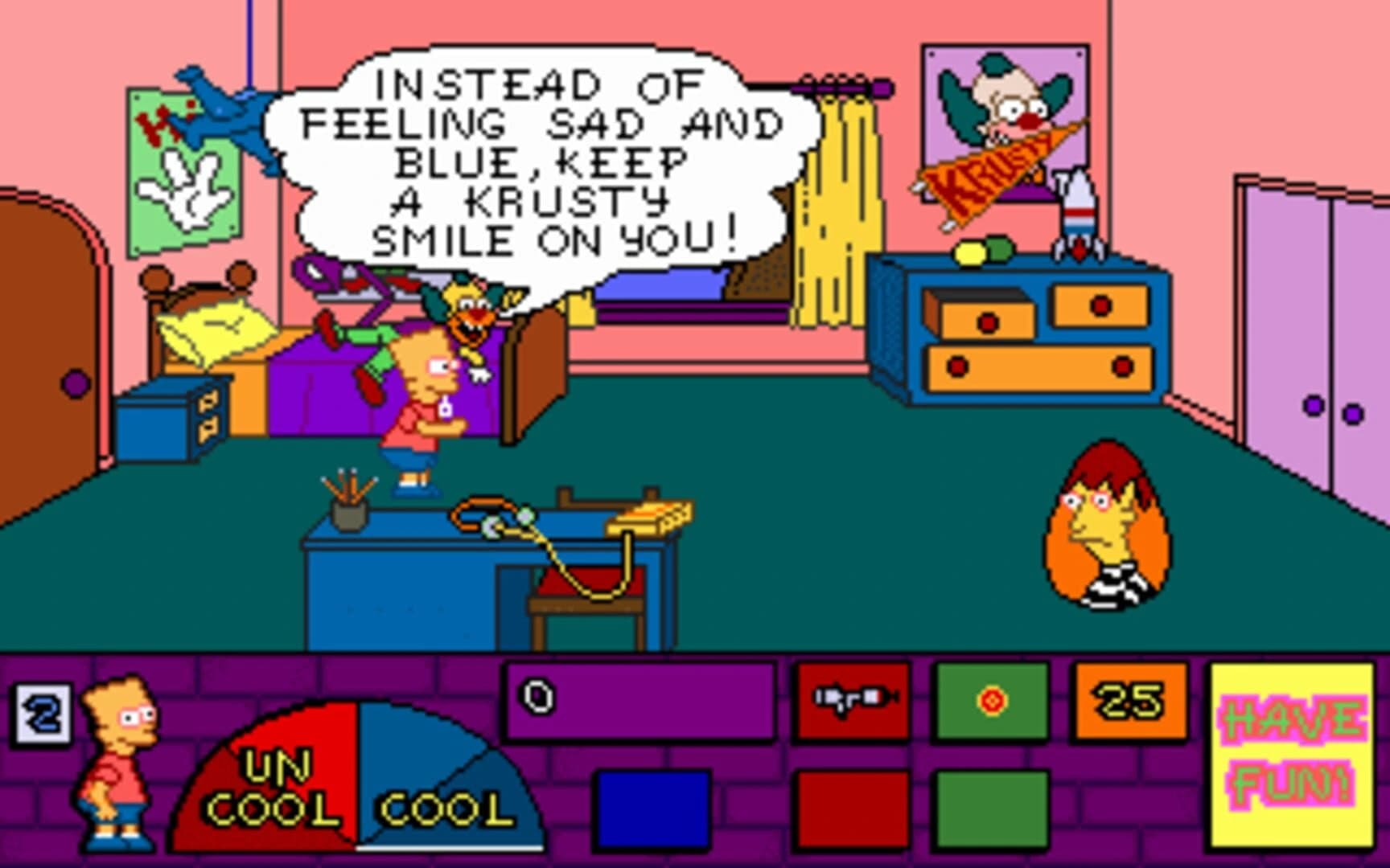 The Simpsons: Bart's House of Weirdness screenshot 34