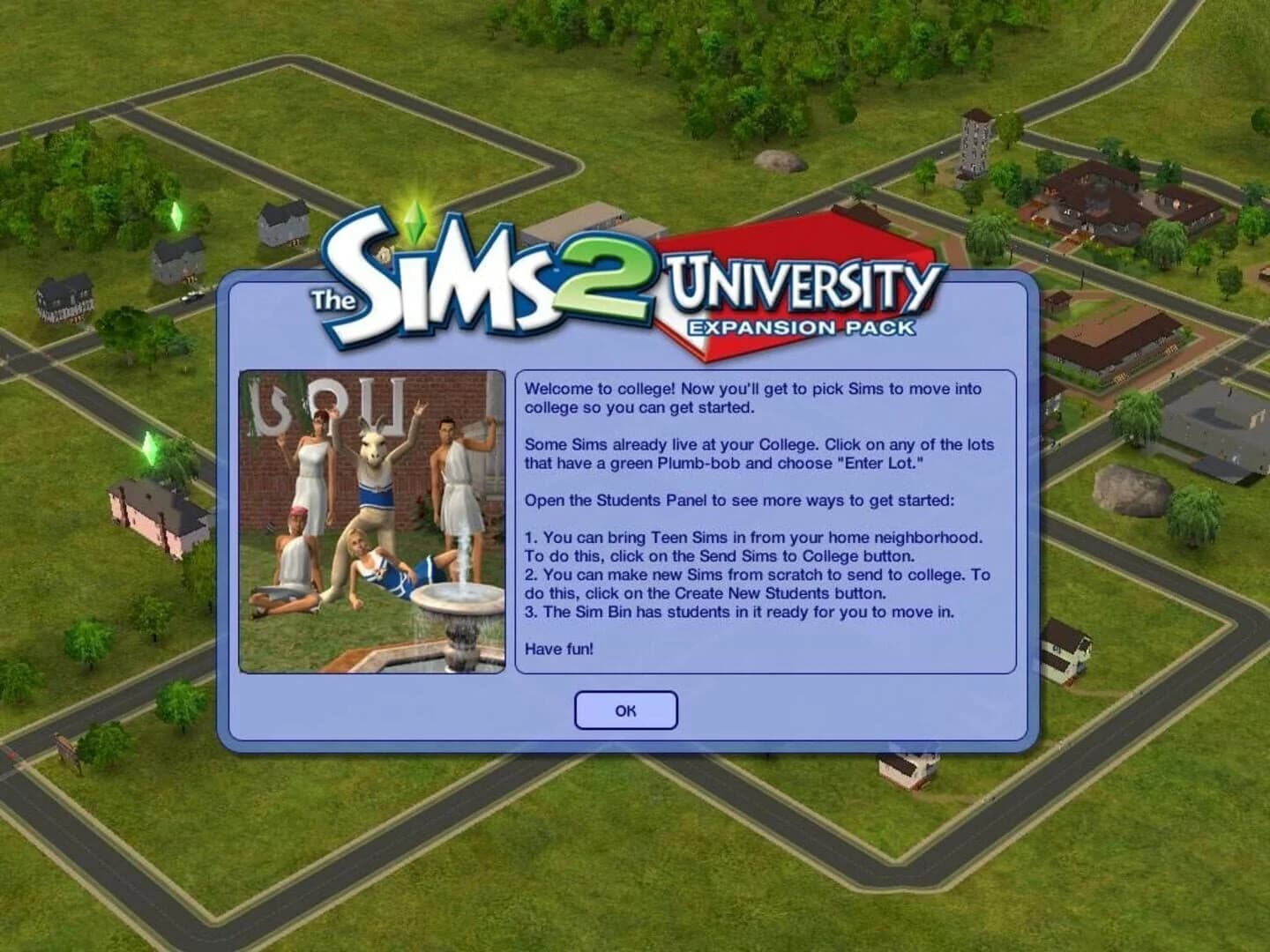 The Sims 2: University screenshot 1