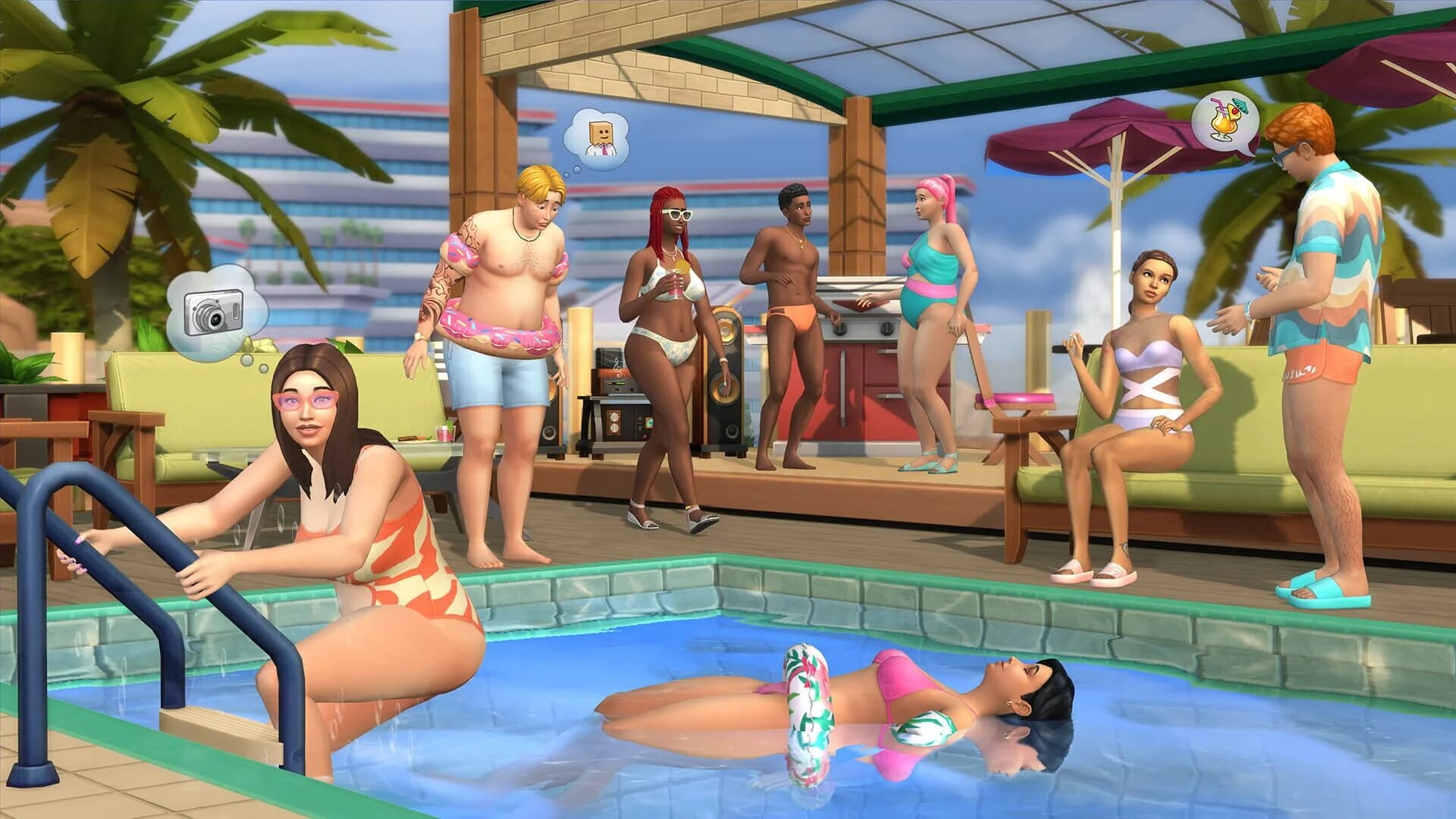 The Sims 4: Poolside Splash Kit screenshot 2