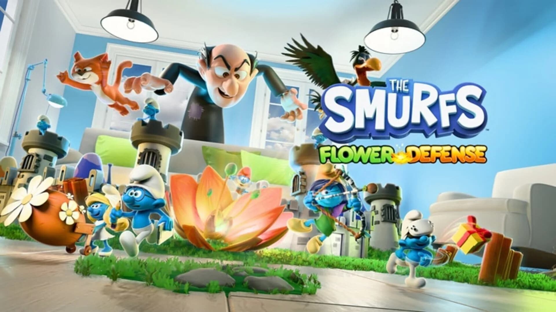 The Smurfs: Flower Defense screenshot 1