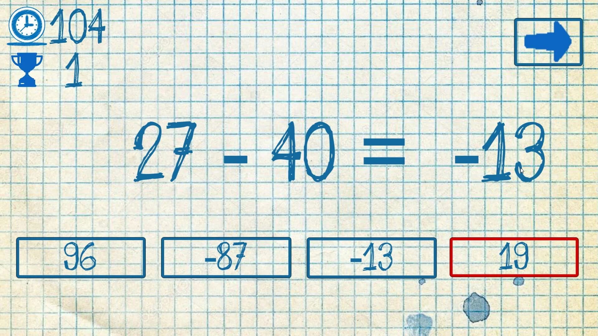 The young mathematician: Easy difficulty screenshot 2