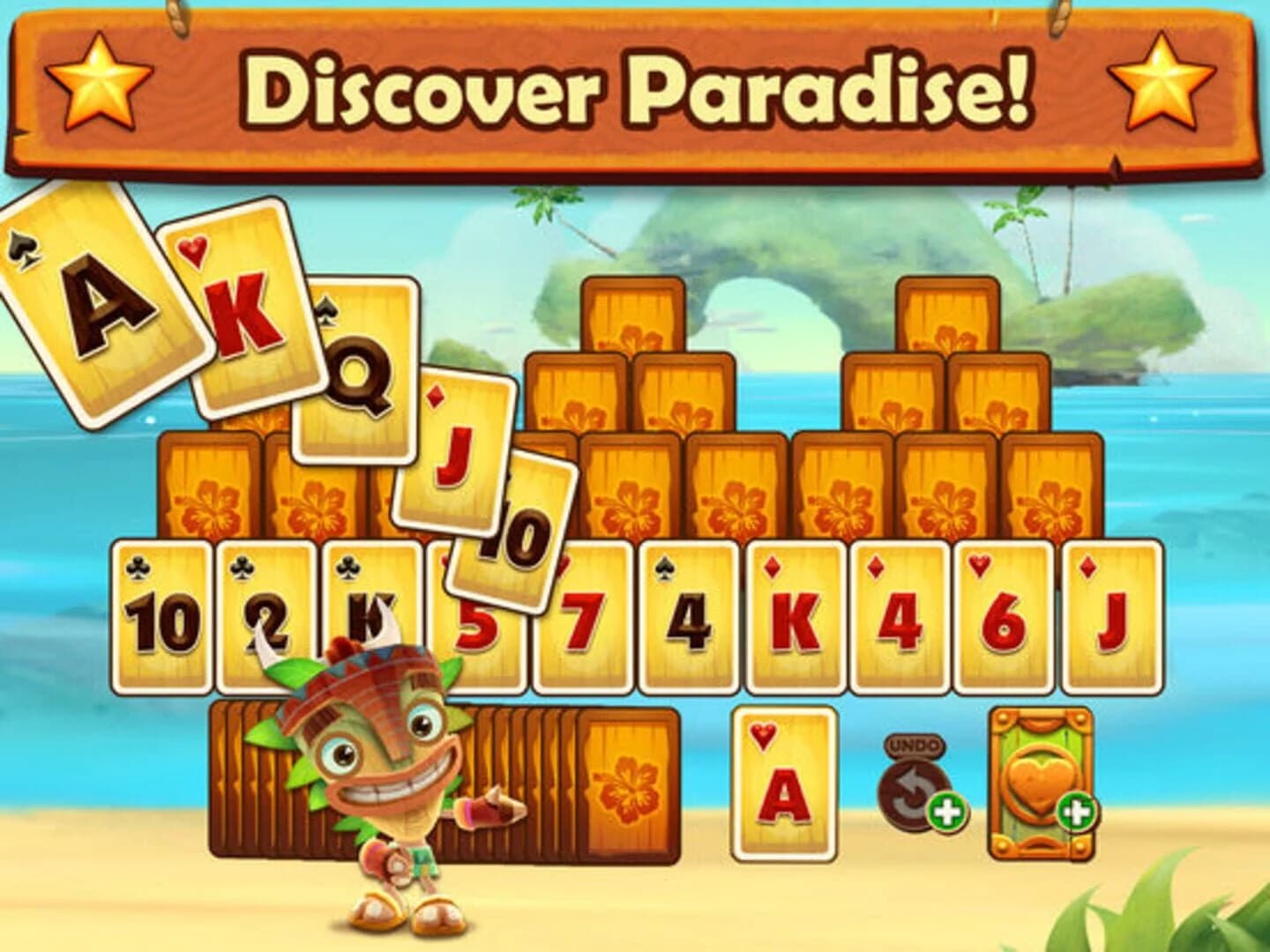 Tiki Solitaire TriPeaks screenshot 1