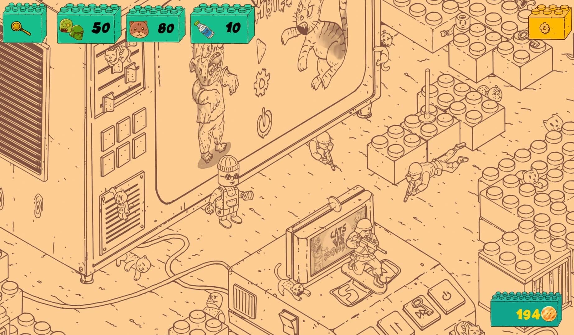 Tiny Cats vs. Toys screenshot 1