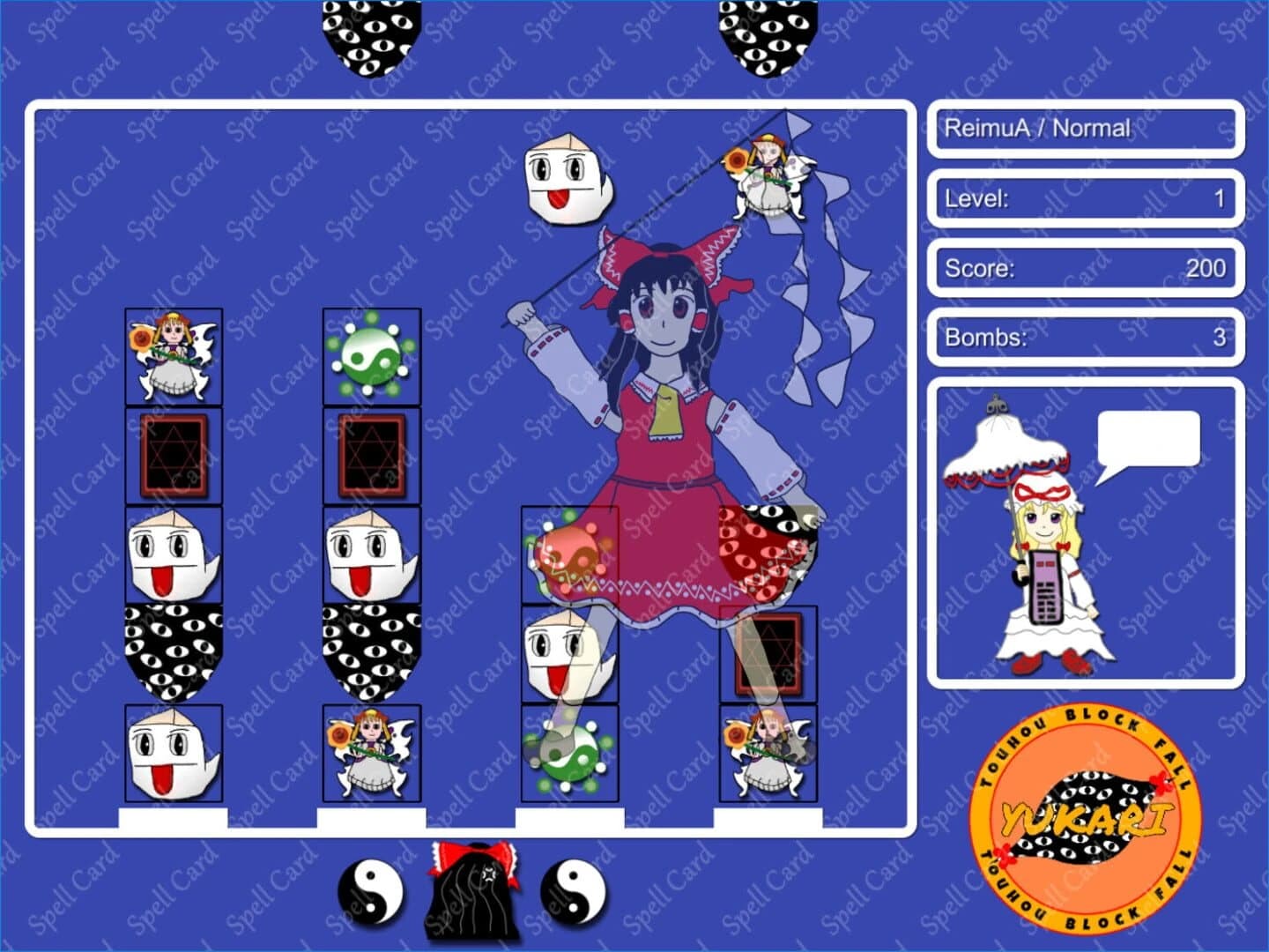 Touhou Block Fall: Yukari screenshot 2