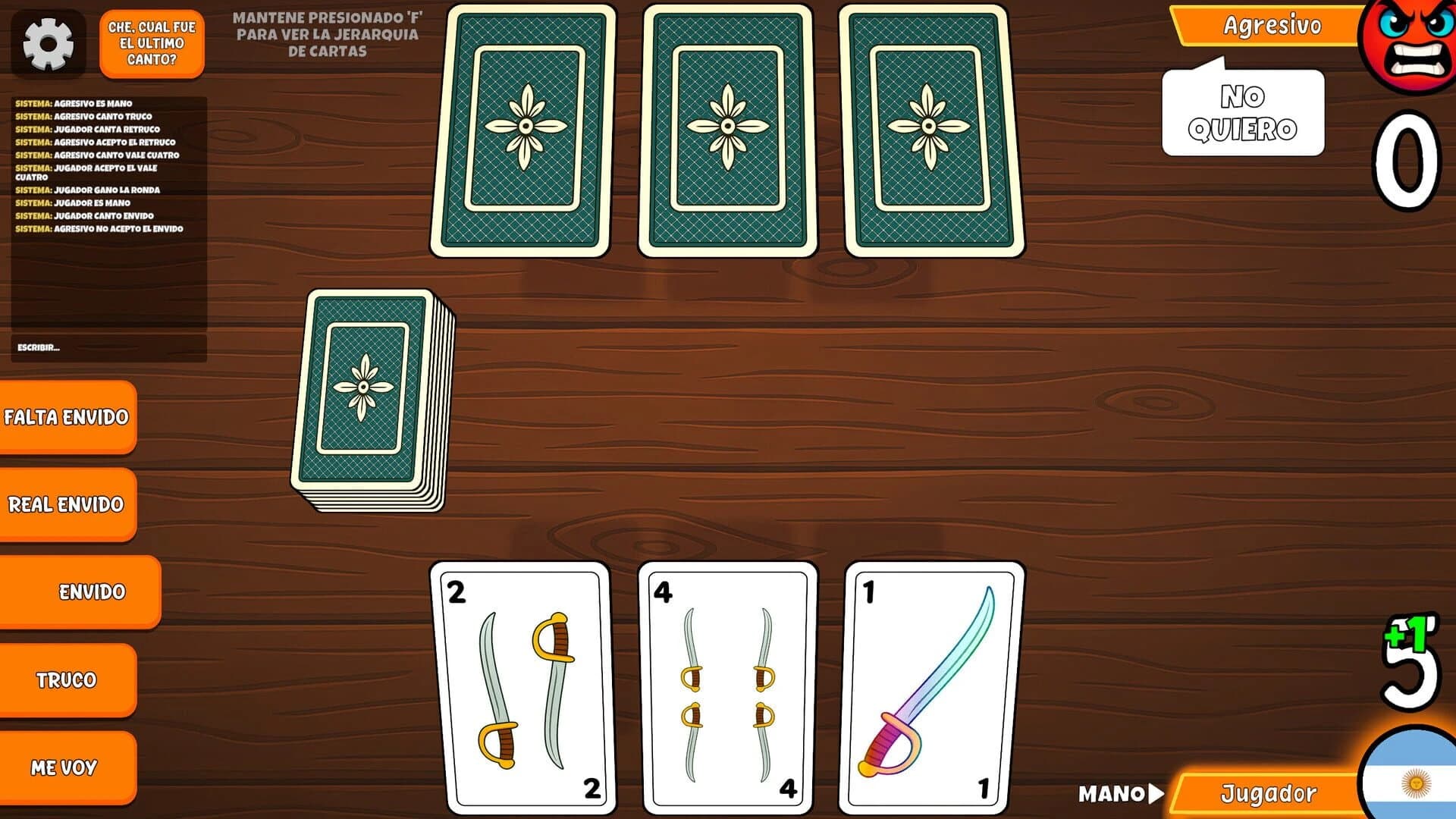 Truco Argentino screenshot 1