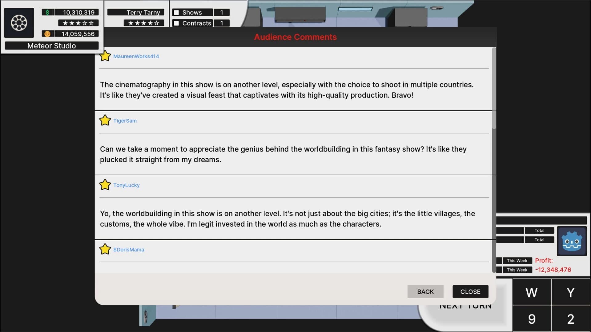 TV Show Tycoon screenshot 1