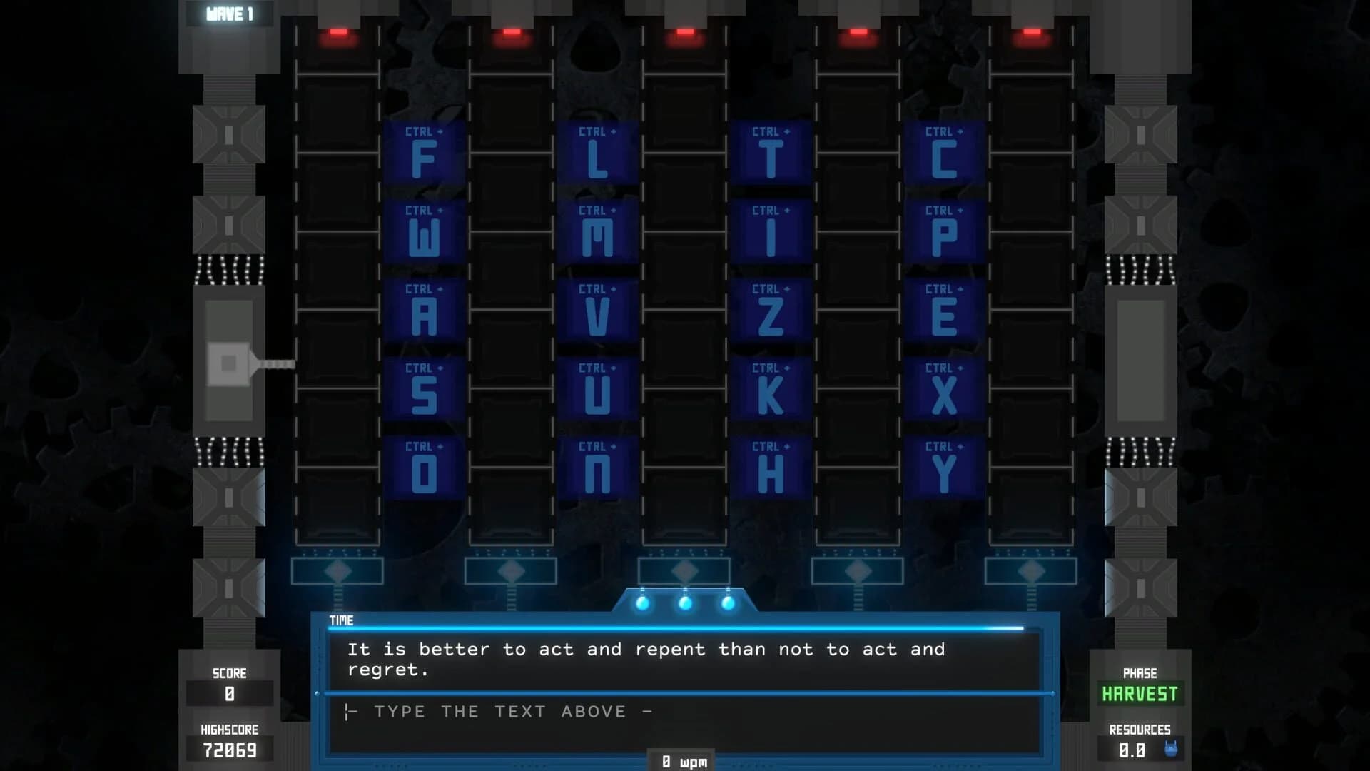 Tyfortress: Tactical Typing screenshot 1