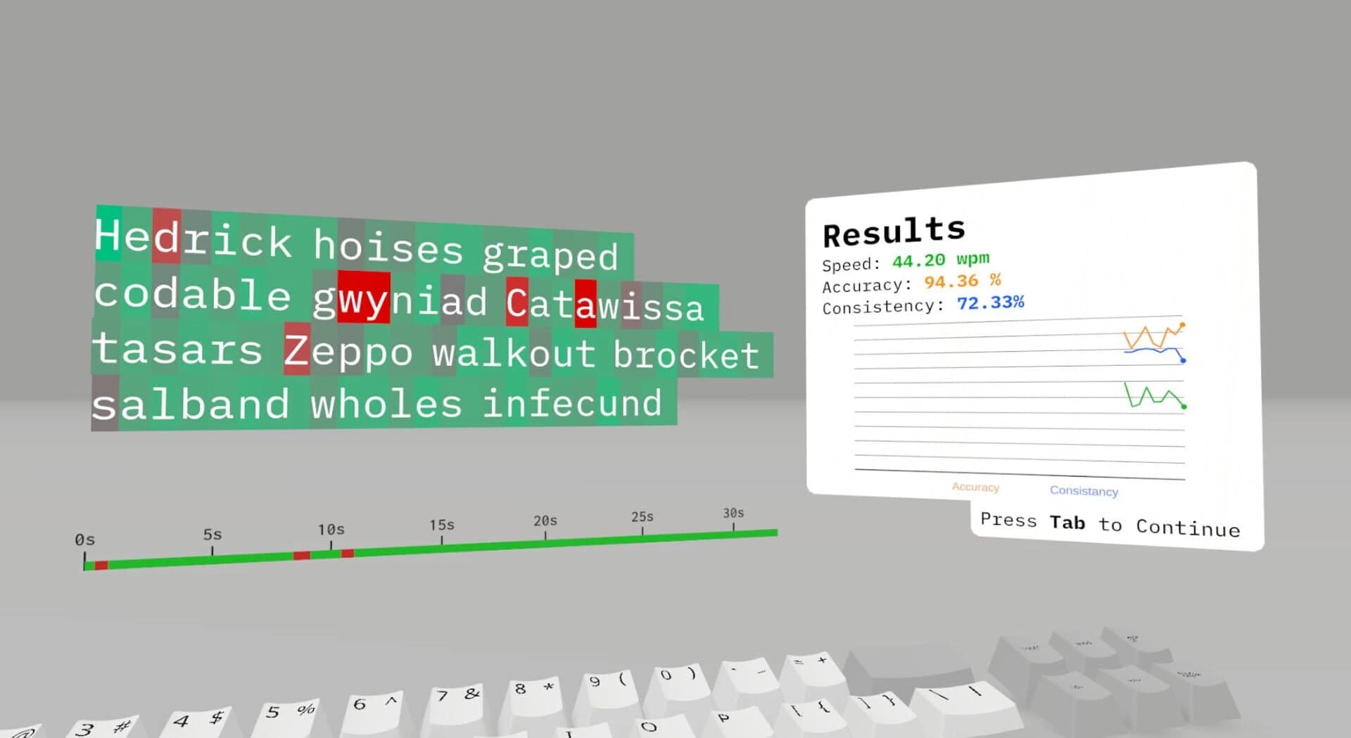 Typing Simulator screenshot 1
