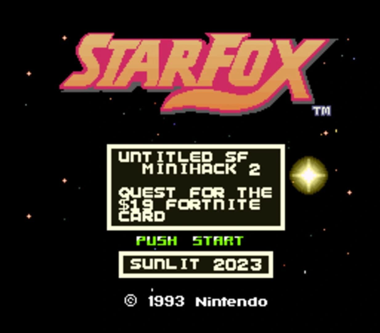 Untitled Star Fox Minihack 2 screenshot 1