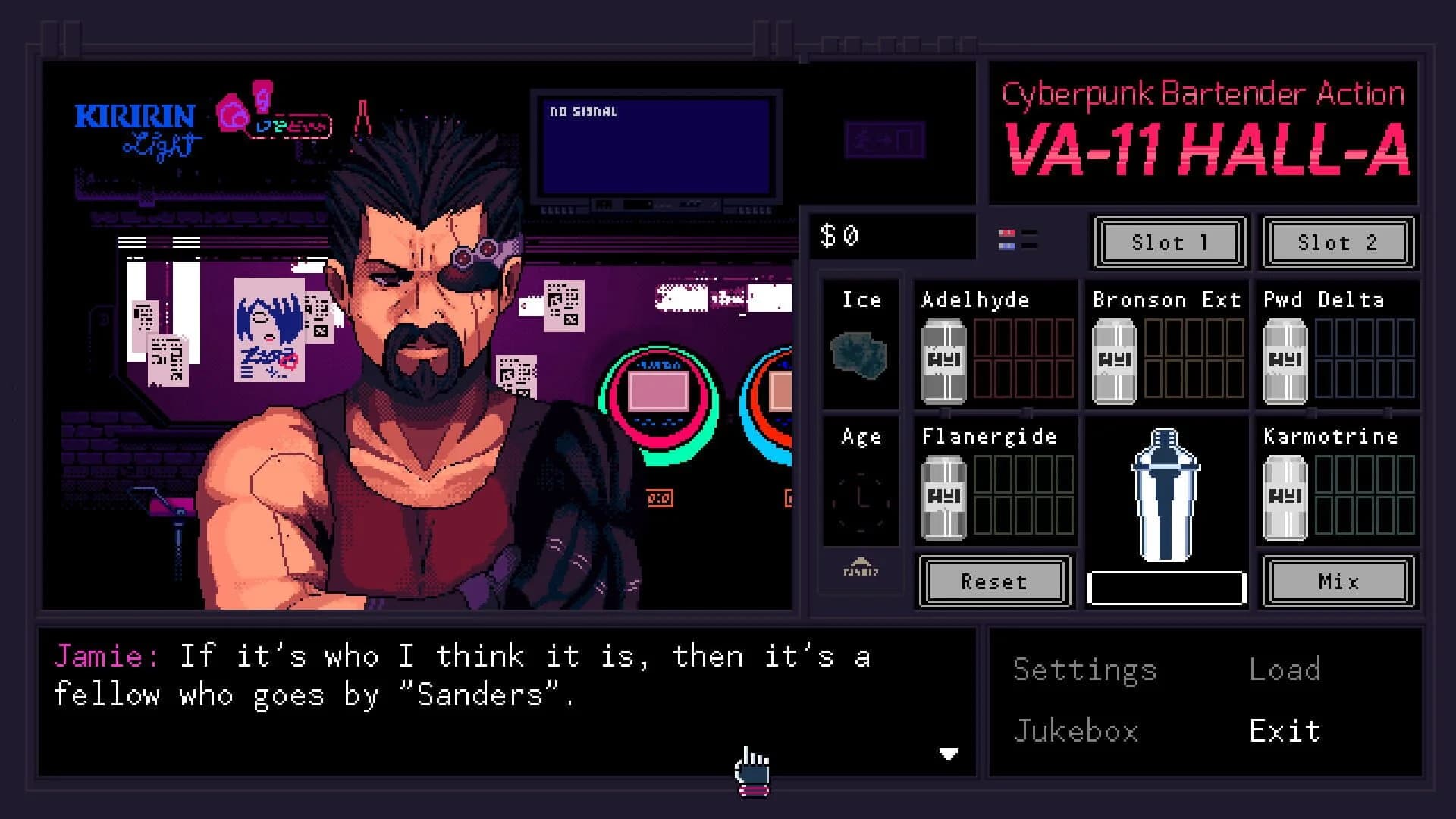 VA-11 Hall-A: Cyberpunk Bartender Action screenshot 2
