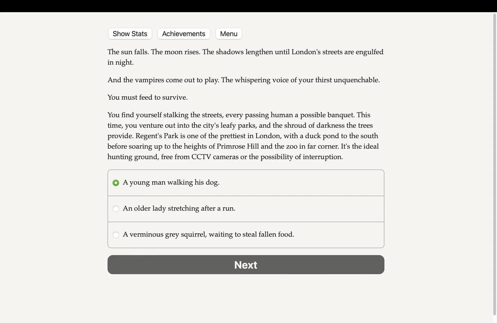 Vampire's Kiss screenshot 1