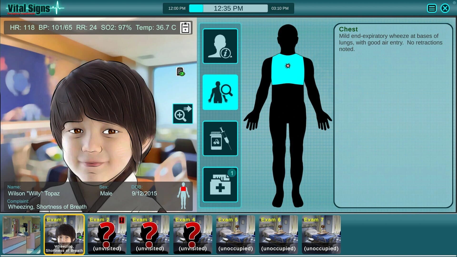 Vital Signs: Emergency Department screenshot 1