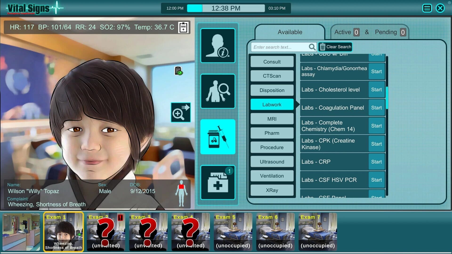Vital Signs: Emergency Department screenshot 2