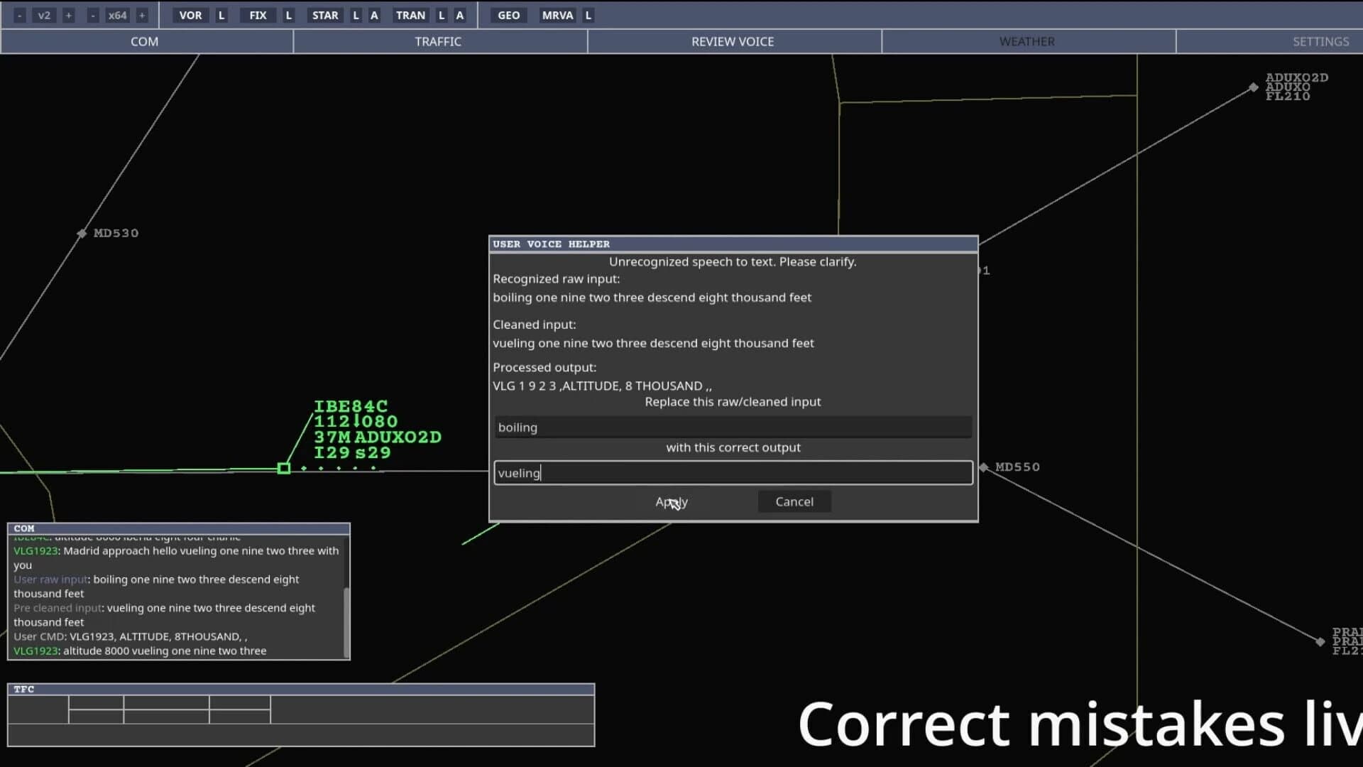 VoiceATC Simulator screenshot 1