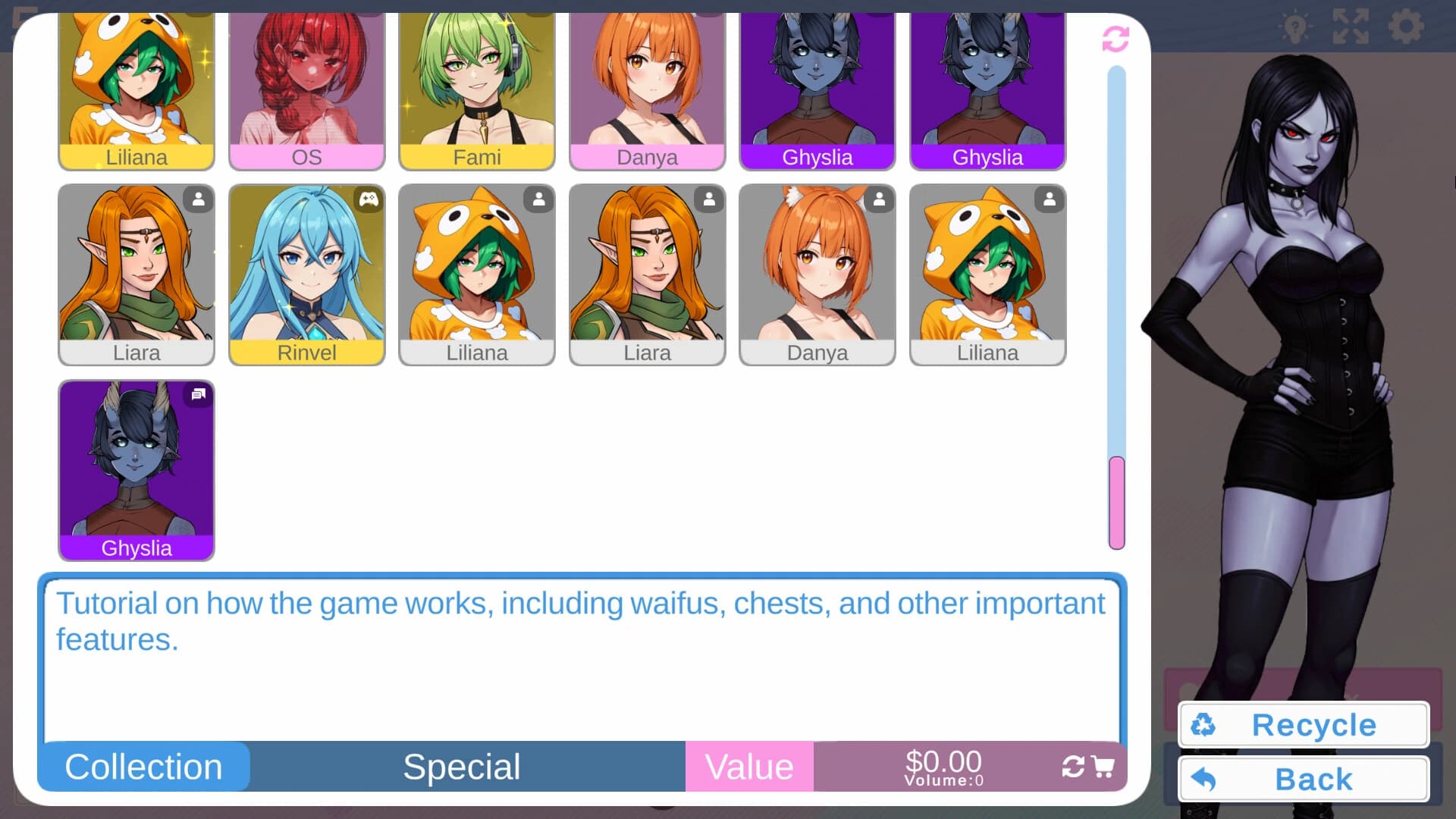 Waifusitter screenshot 1