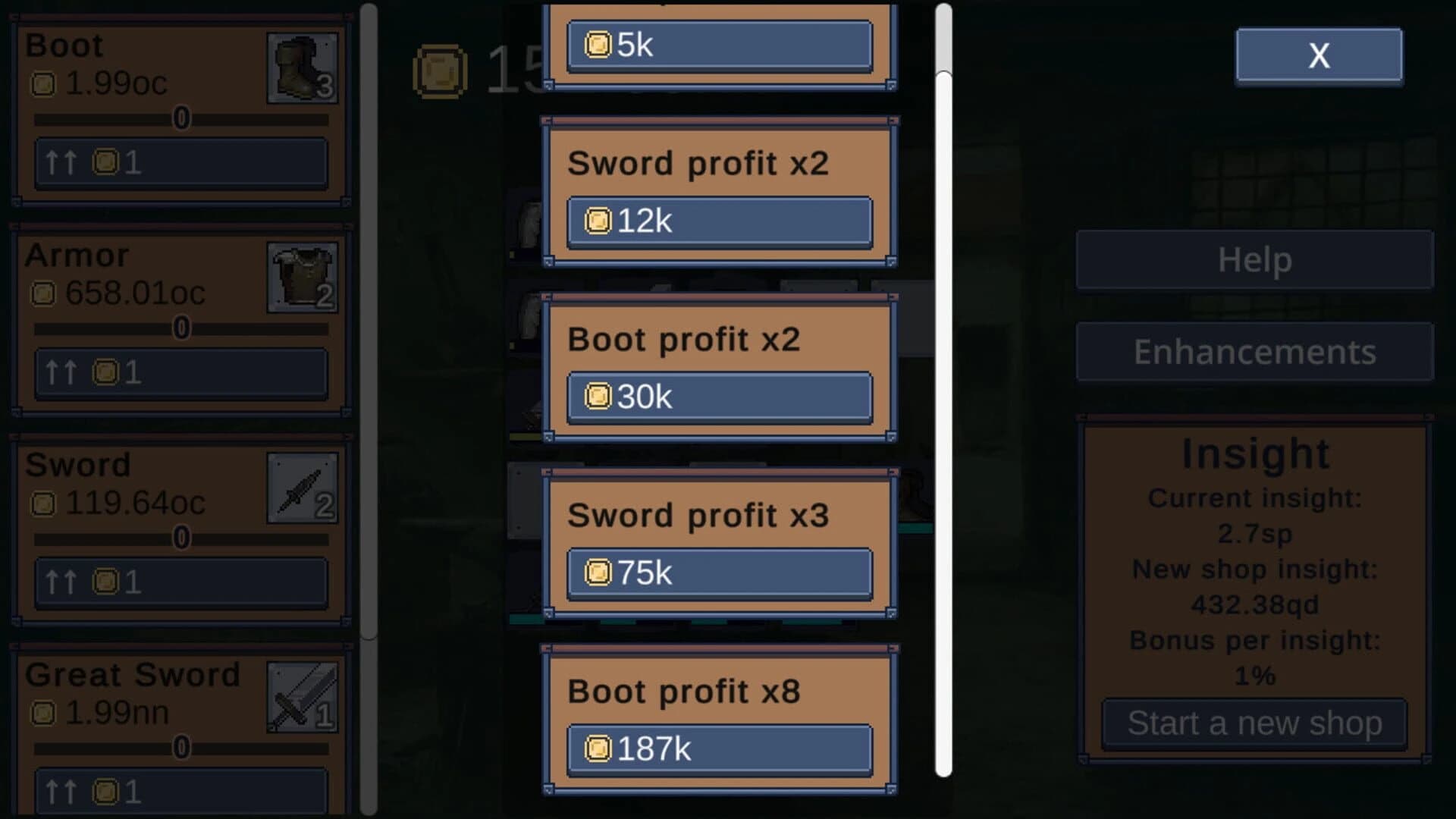 Weapon Shop Decillionaire screenshot 2