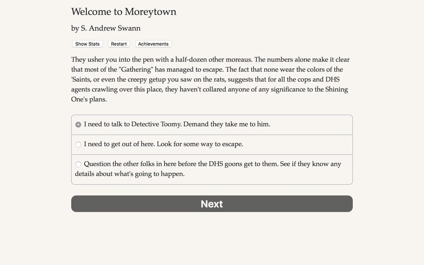 Welcome to Moreytown screenshot 1