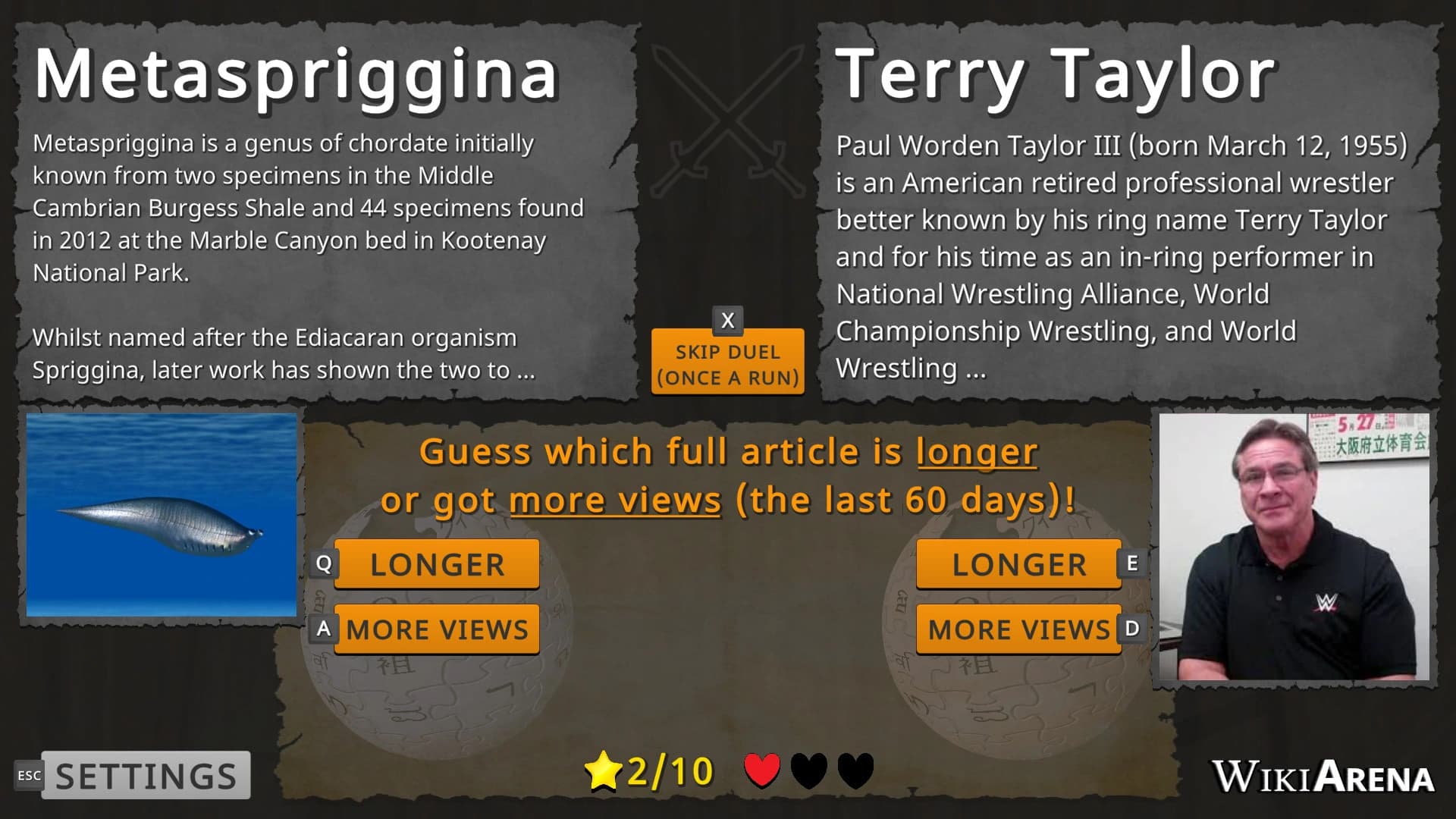 WikiArena screenshot 2