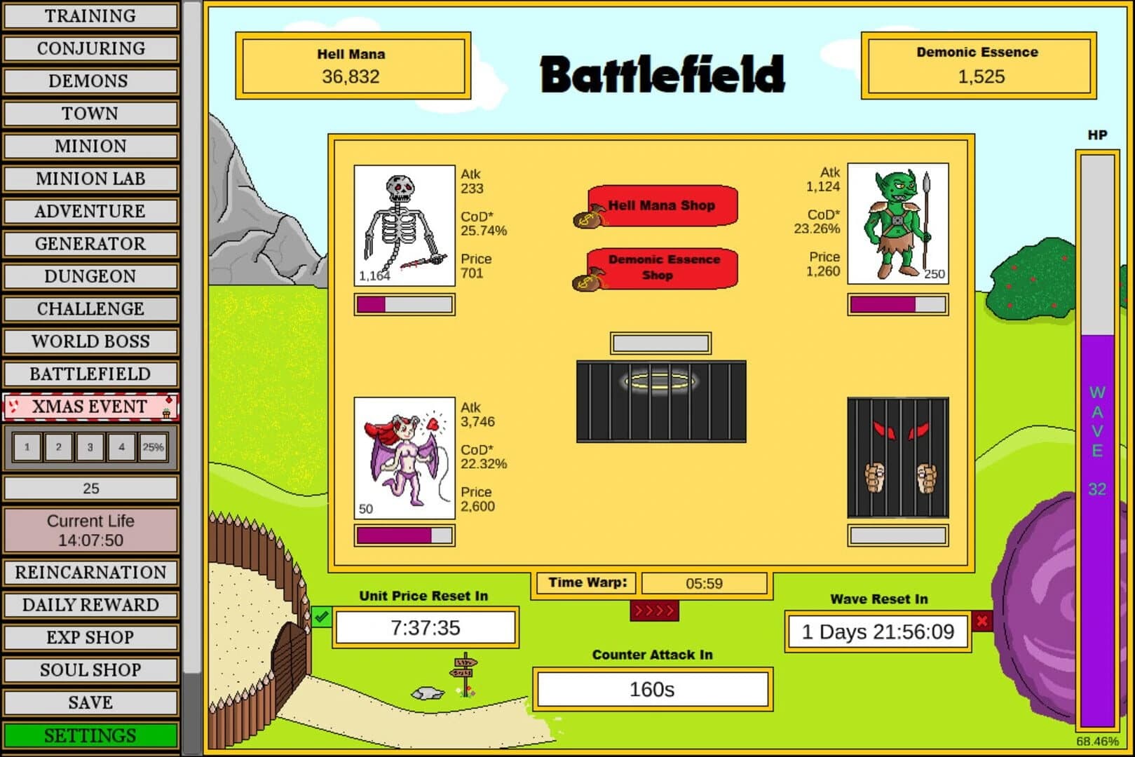 Wizard and Minion Idle screenshot 1