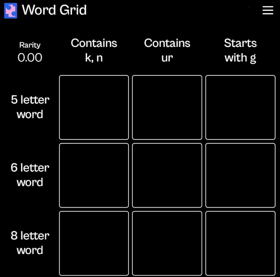 Word Grid screenshot 1