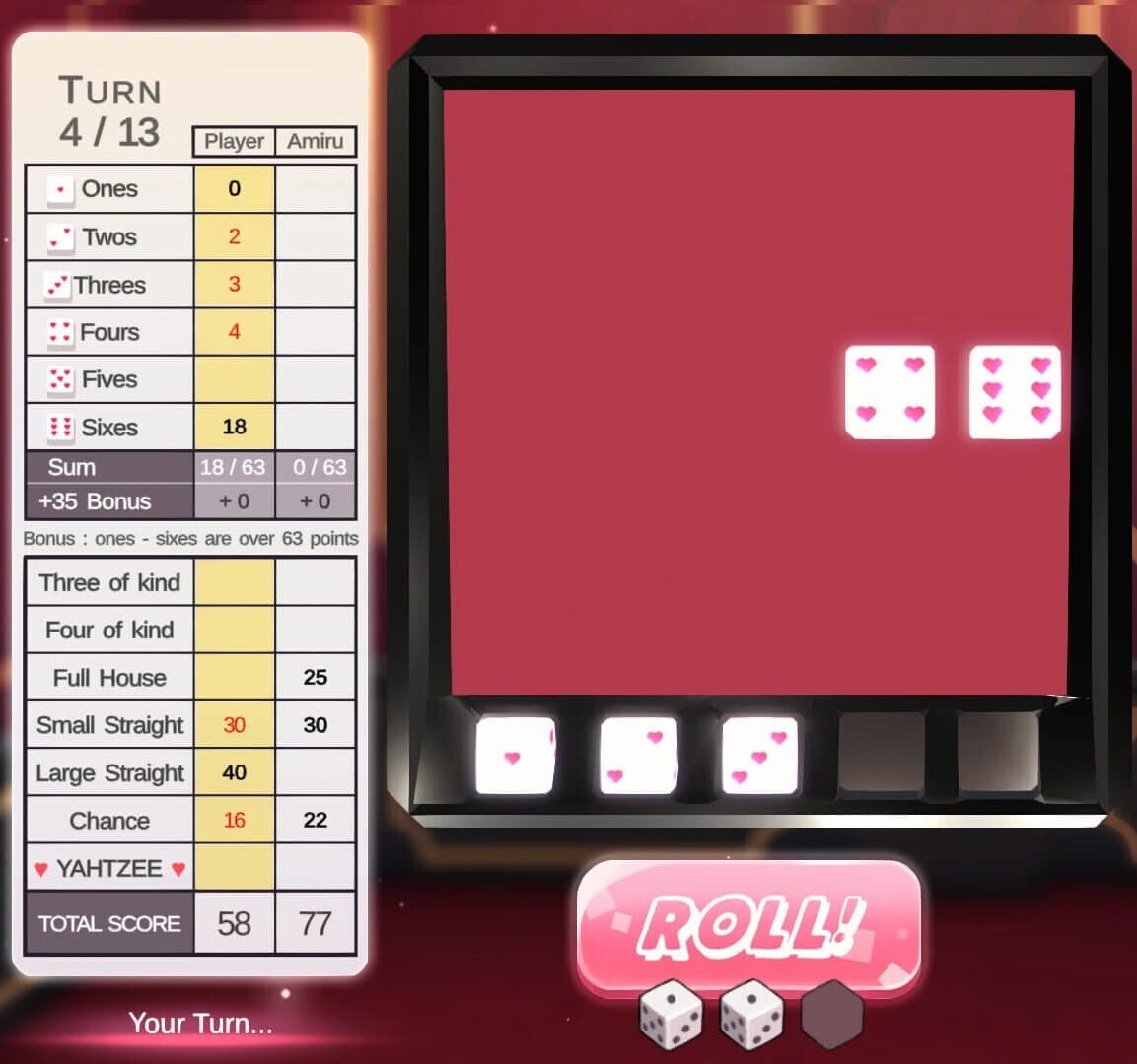 Yahtzee Girl screenshot 3