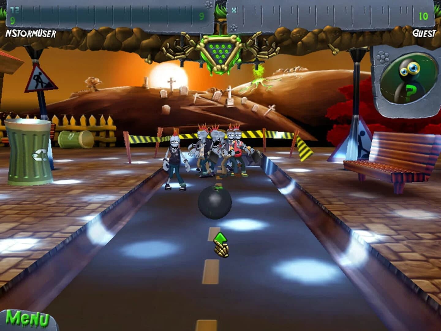 Zombie Bowl-O-Rama screenshot 4