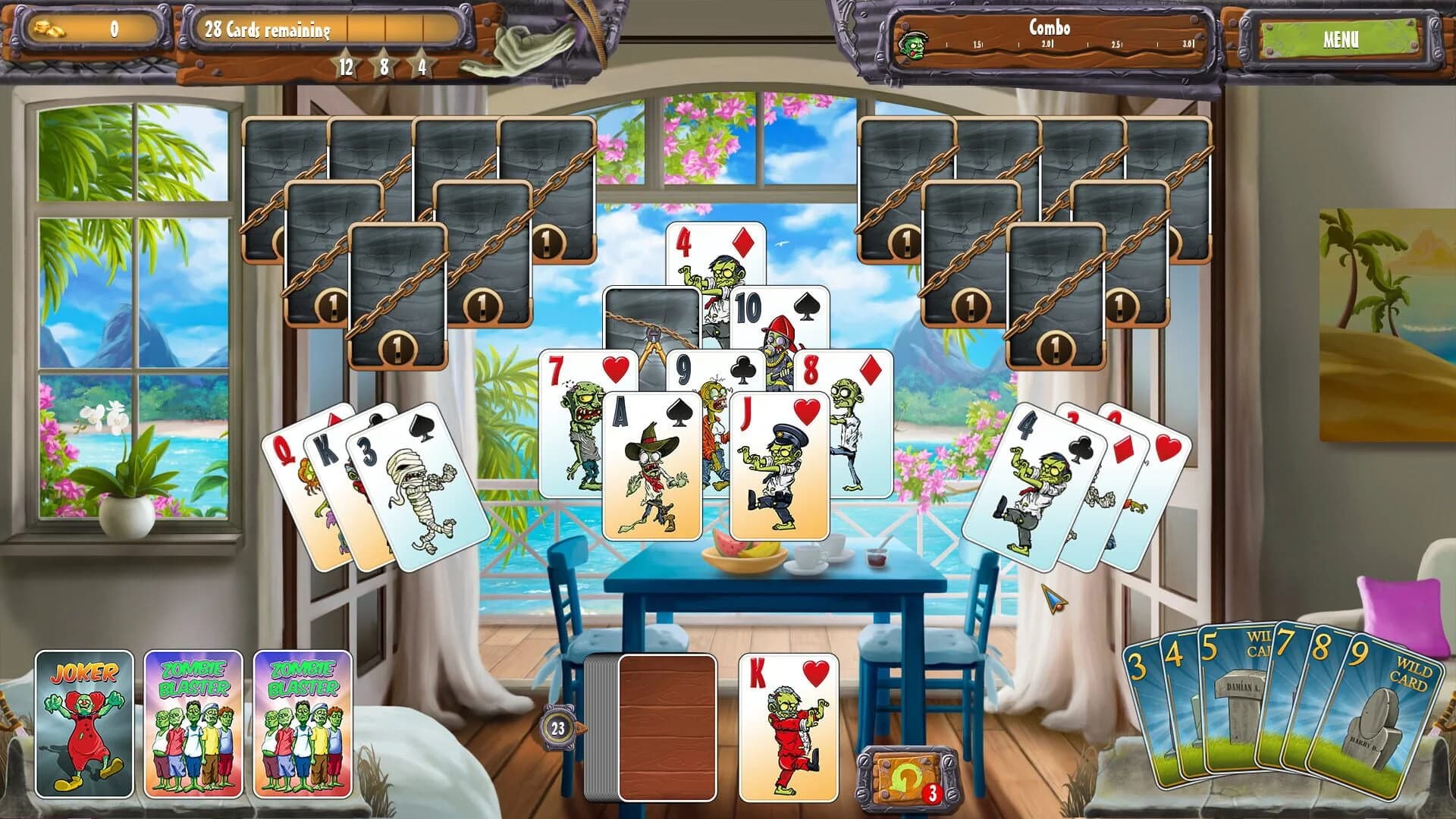 Zombie Solitaire 2 Chapter 3 screenshot 2