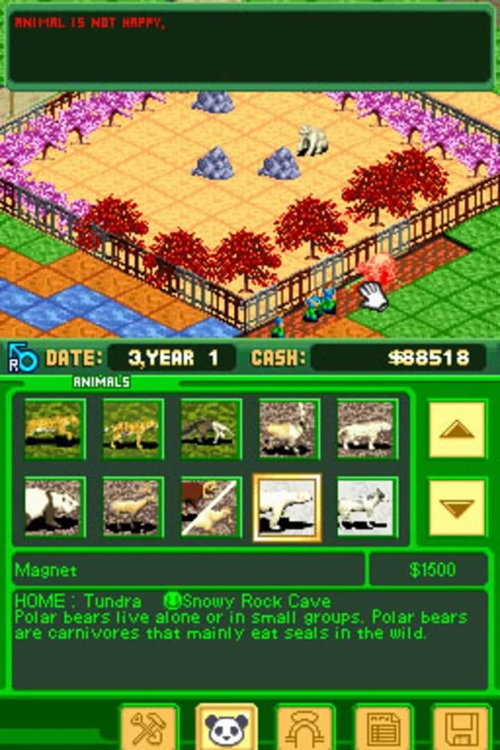 Zoo Tycoon DS screenshot 1