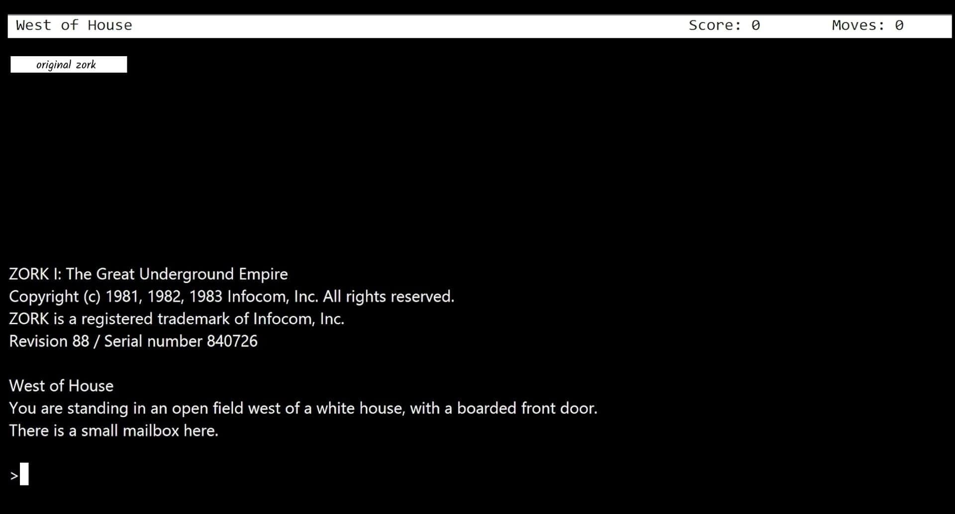 Zork Remake screenshot 2